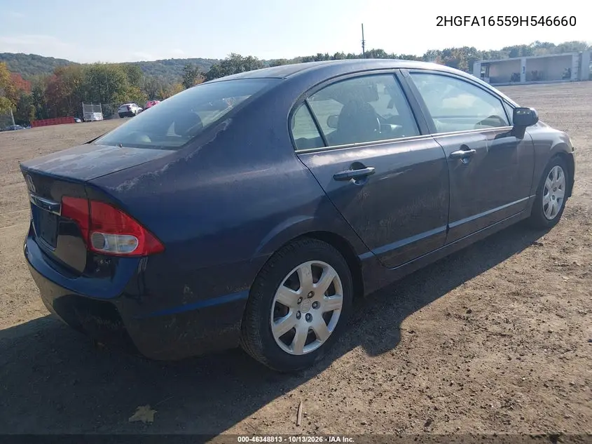 2009 HONDA CIVIC VIN 2HGFA16559H546660 — фото 4