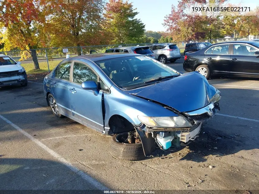 HONDA CIVIC 2009, VIN 19XFA16859E022171