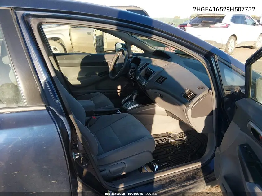 2009 HONDA CIVIC VIN 2HGFA16529H507752 — фото 5