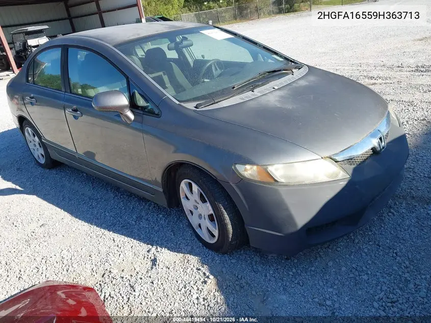 HONDA CIVIC 2009, VIN 2HGFA16559H363713