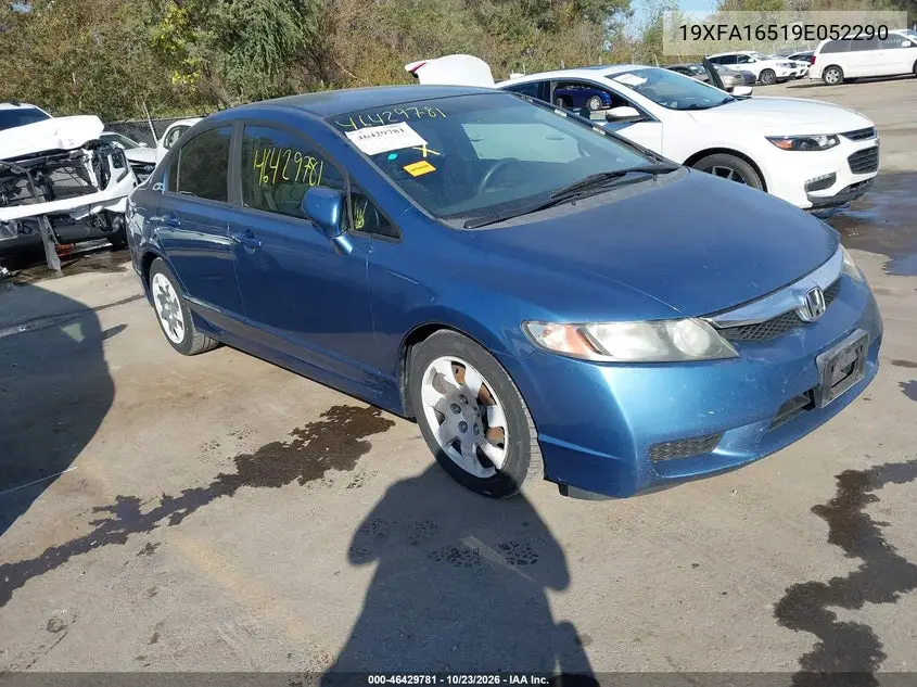 HONDA CIVIC 2009, VIN 19XFA16519E052290