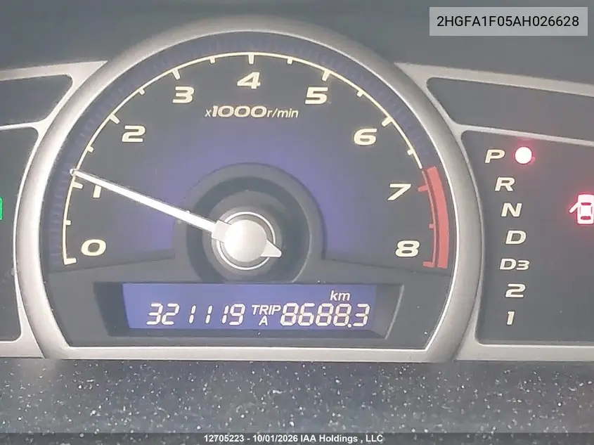 2010 HONDA CIVIC VIN 2HGFA1F05AH026628 — фото 14