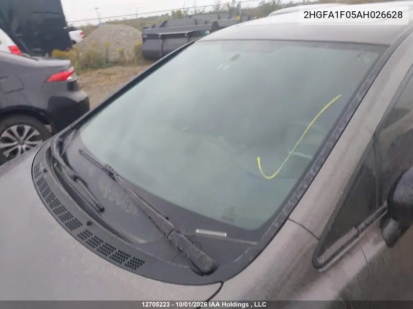 2010 HONDA CIVIC VIN 2HGFA1F05AH026628 — фото 16