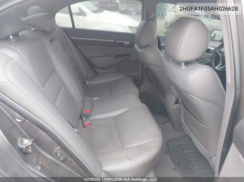 2010 HONDA CIVIC VIN 2HGFA1F05AH026628 — фото 8