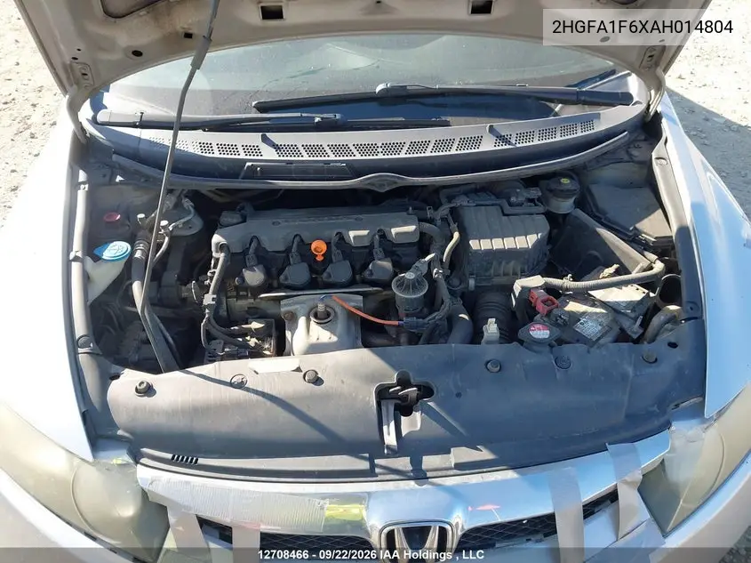 2010 HONDA CIVIC VIN 2HGFA1F6XAH014804 — фото 10