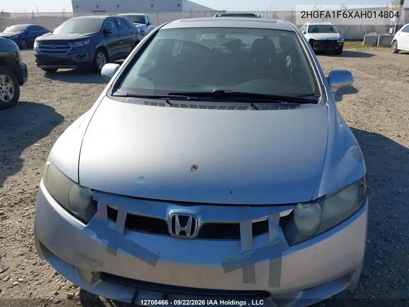 2010 HONDA CIVIC VIN 2HGFA1F6XAH014804 — фото 12