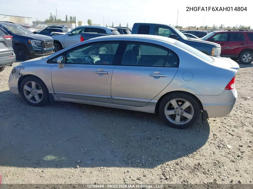 2010 HONDA CIVIC VIN 2HGFA1F6XAH014804 — фото 14