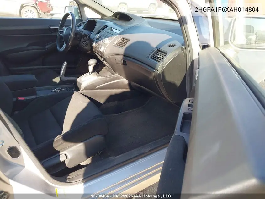 2010 HONDA CIVIC VIN 2HGFA1F6XAH014804 — фото 5