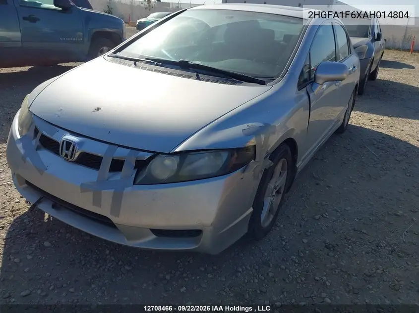 2010 HONDA CIVIC VIN 2HGFA1F6XAH014804 — фото 6