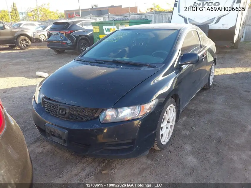2010 HONDA CIVIC VIN 2HGFG1A69AH006635 — фото 13