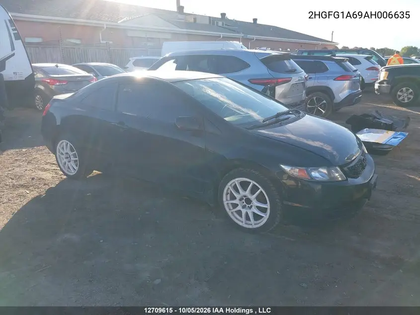 2010 HONDA CIVIC VIN 2HGFG1A69AH006635 — фото 14