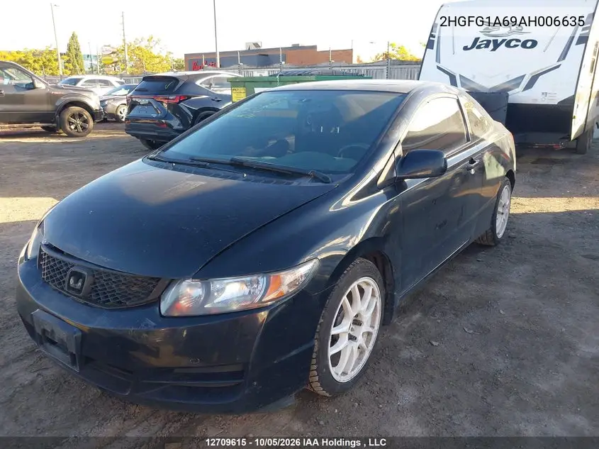 2010 HONDA CIVIC VIN 2HGFG1A69AH006635 — фото 15