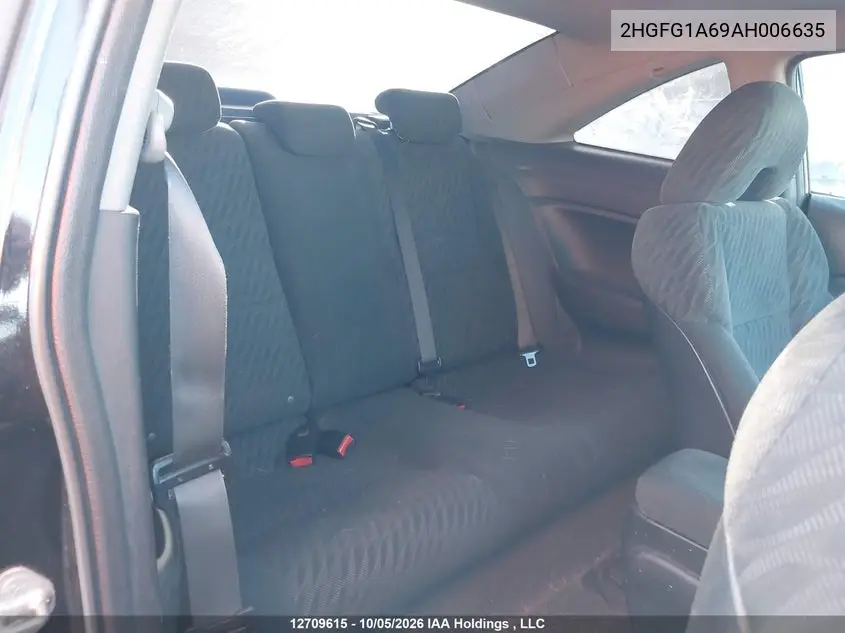 2010 HONDA CIVIC VIN 2HGFG1A69AH006635 — фото 8