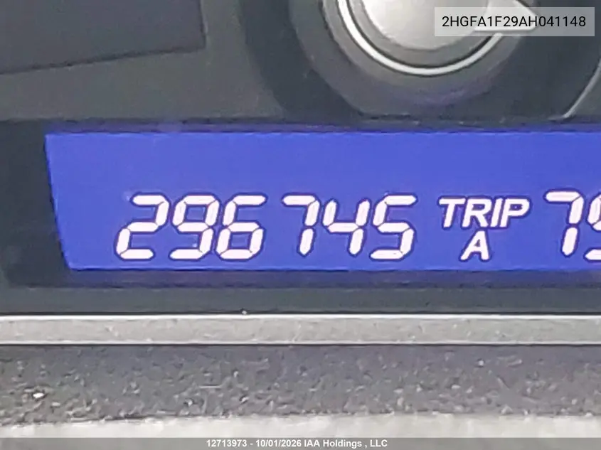 2010 HONDA CIVIC VIN 2HGFA1F29AH041148 — фото 15
