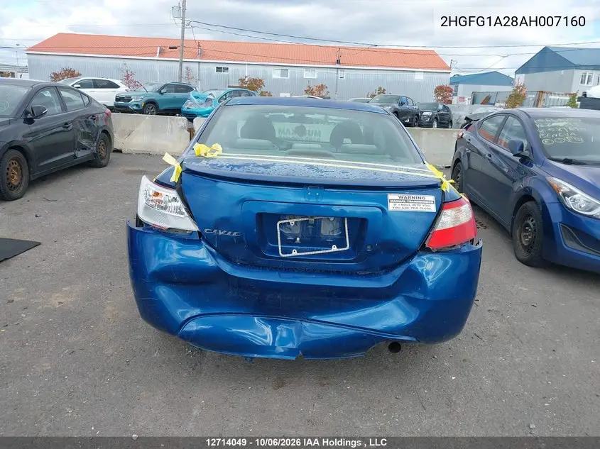 2010 HONDA CIVIC VIN 2HGFG1A28AH007160 — фото 16