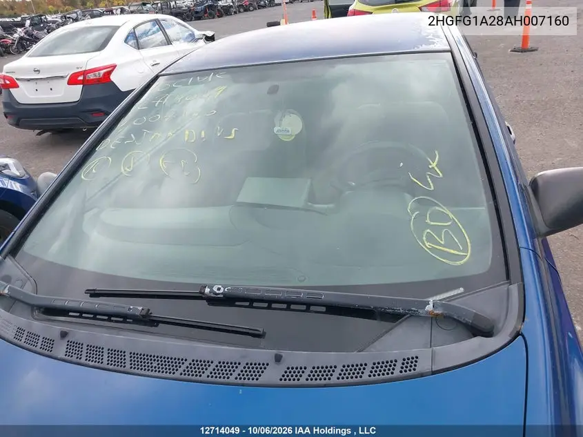 2010 HONDA CIVIC VIN 2HGFG1A28AH007160 — фото 17