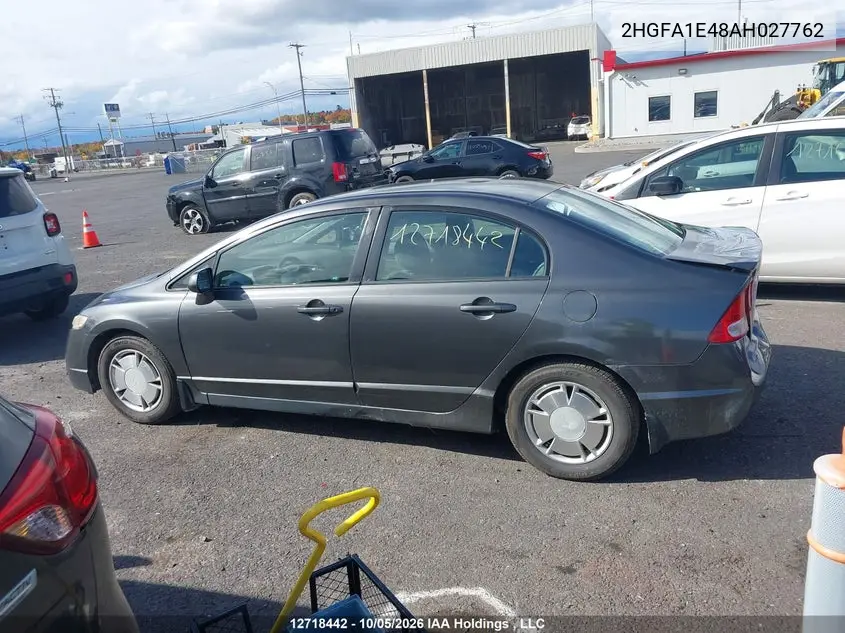 2010 HONDA CIVIC VIN 2HGFA1E48AH027762 — фото 14