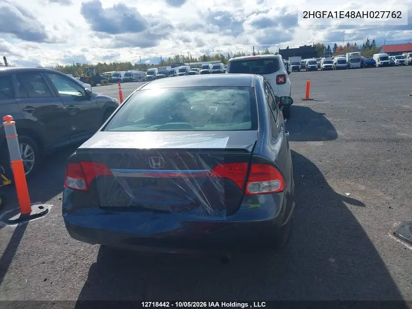 2010 HONDA CIVIC VIN 2HGFA1E48AH027762 — фото 16
