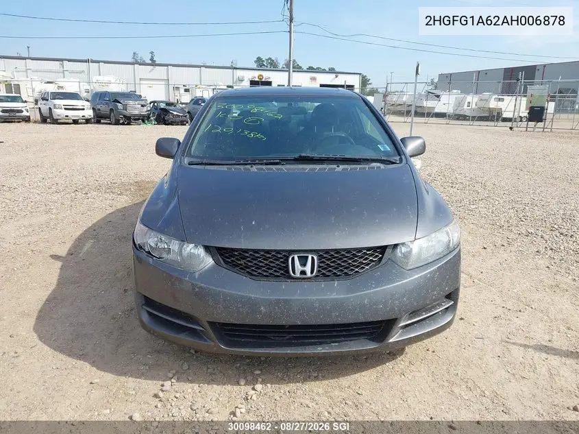 2010 HONDA CIVIC VIN 2HGFG1A62AH006878 — фото 12