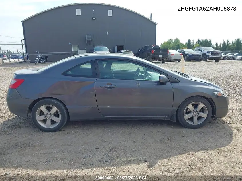 2010 HONDA CIVIC VIN 2HGFG1A62AH006878 — фото 13
