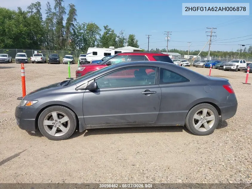 2010 HONDA CIVIC VIN 2HGFG1A62AH006878 — фото 14