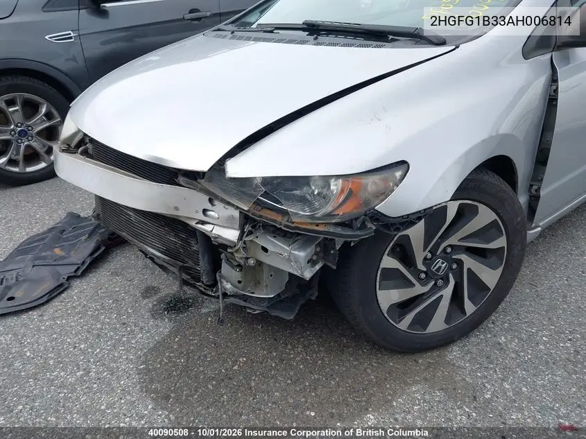 2010 HONDA CIVIC VIN 2HGFG1B33AH006814 — фото 12