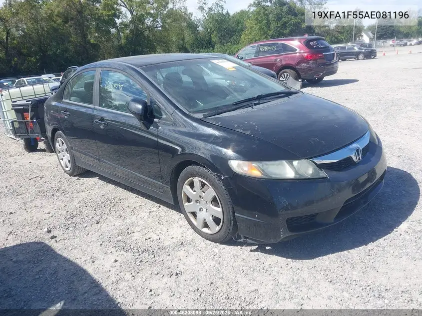 HONDA CIVIC 2010, VIN 19XFA1F55AE081196