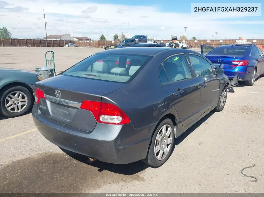2010 HONDA CIVIC VIN 2HGFA1F5XAH329237 — фото 4