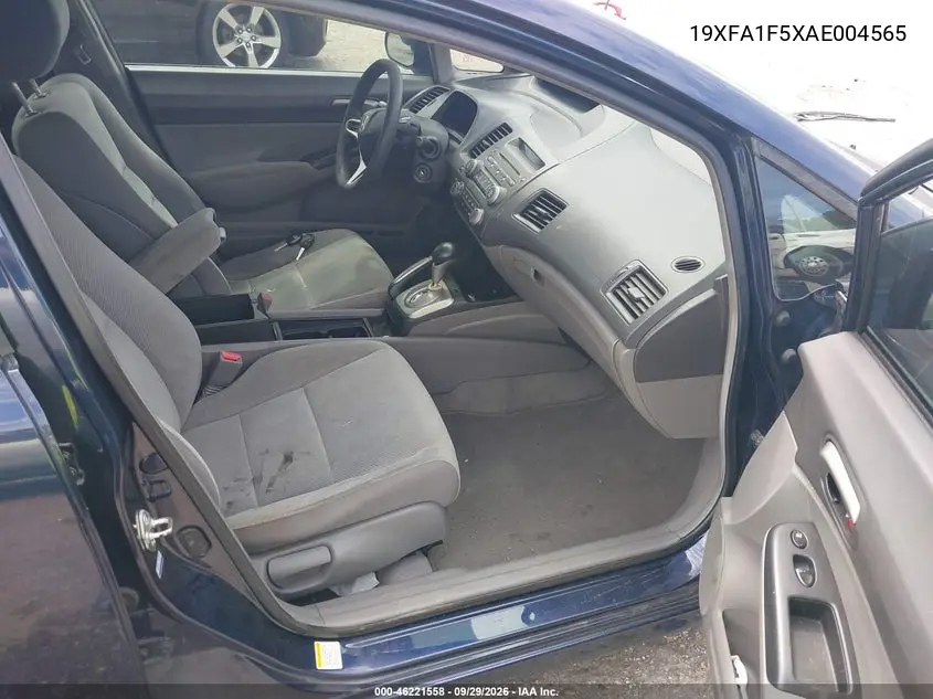 2010 HONDA CIVIC VIN 19XFA1F5XAE004565 — фото 5