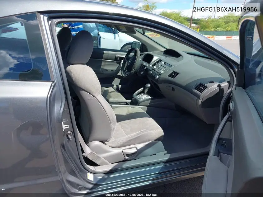 2010 HONDA CIVIC VIN 2HGFG1B6XAH519956 — фото 5