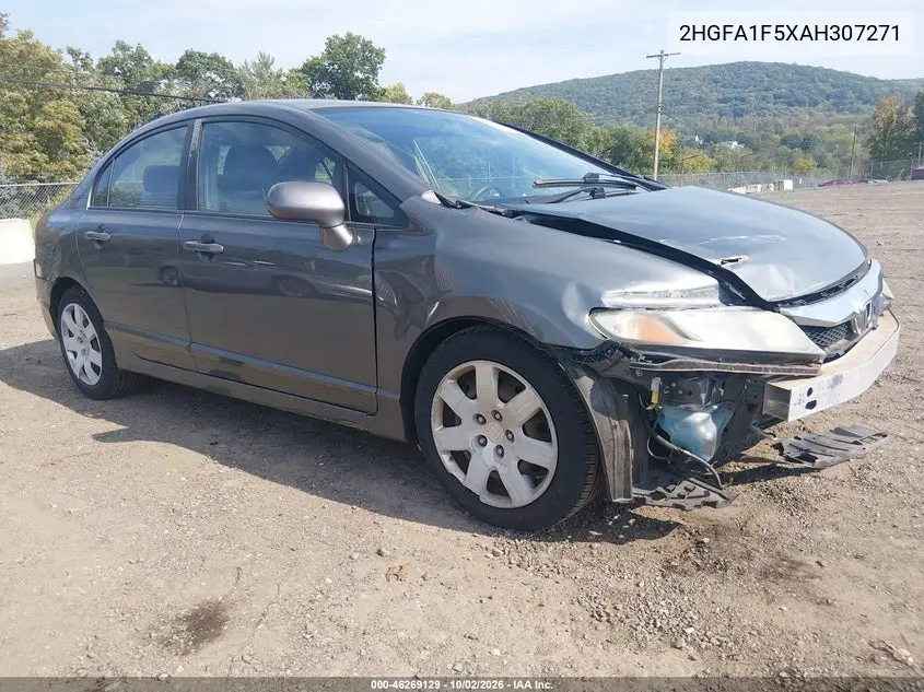 HONDA CIVIC 2010, VIN 2HGFA1F5XAH307271