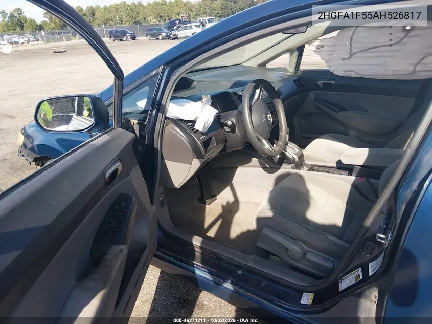 2010 HONDA CIVIC VIN 2HGFA1F55AH526817 — фото 5