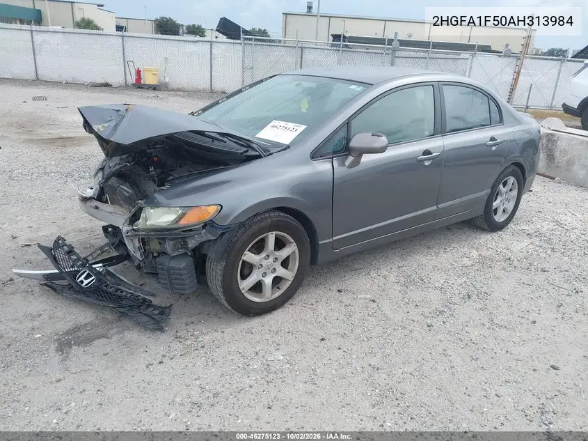 2010 HONDA CIVIC VIN 2HGFA1F50AH313984 — фото 2