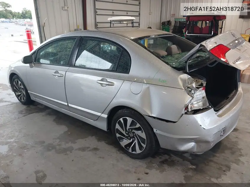 2010 HONDA CIVIC VIN 2HGFA1F52AH318720 — фото 3