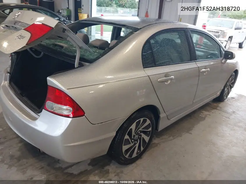 2010 HONDA CIVIC VIN 2HGFA1F52AH318720 — фото 4