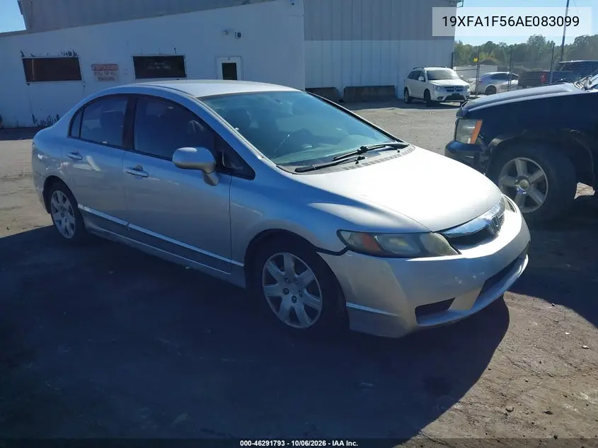 HONDA CIVIC 2010, VIN 19XFA1F56AE083099