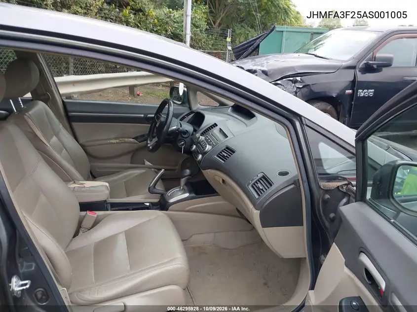 2010 HONDA CIVIC VIN JHMFA3F25AS001005 — фото 5