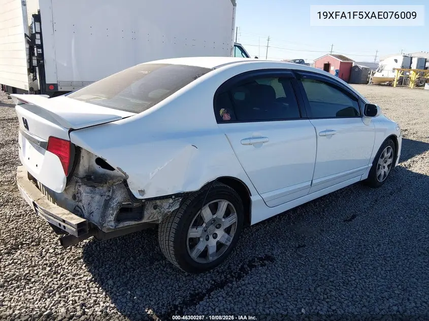 2010 HONDA CIVIC VIN 19XFA1F5XAE076009 — фото 4