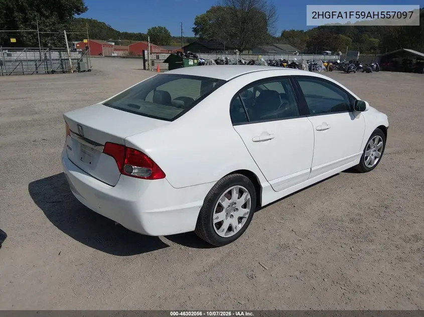 2010 HONDA CIVIC VIN 2HGFA1F59AH557097 — фото 4