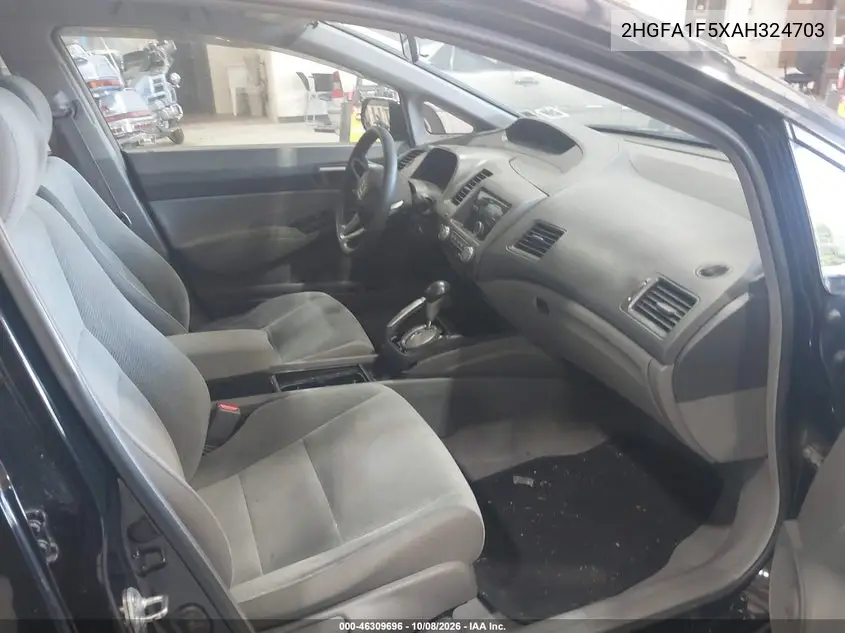 2010 HONDA CIVIC VIN 2HGFA1F5XAH324703 — фото 5