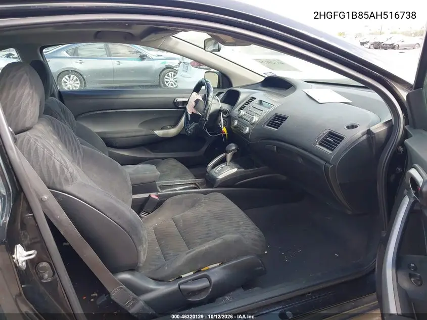 2010 HONDA CIVIC VIN 2HGFG1B85AH516738 — фото 5