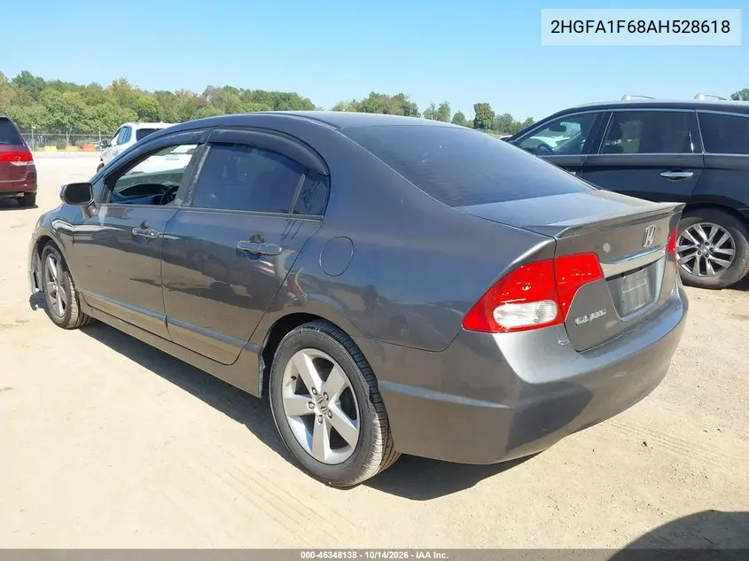 2010 HONDA CIVIC VIN 2HGFA1F68AH528618 — фото 3