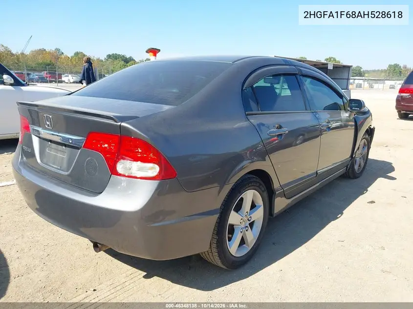 2010 HONDA CIVIC VIN 2HGFA1F68AH528618 — фото 4