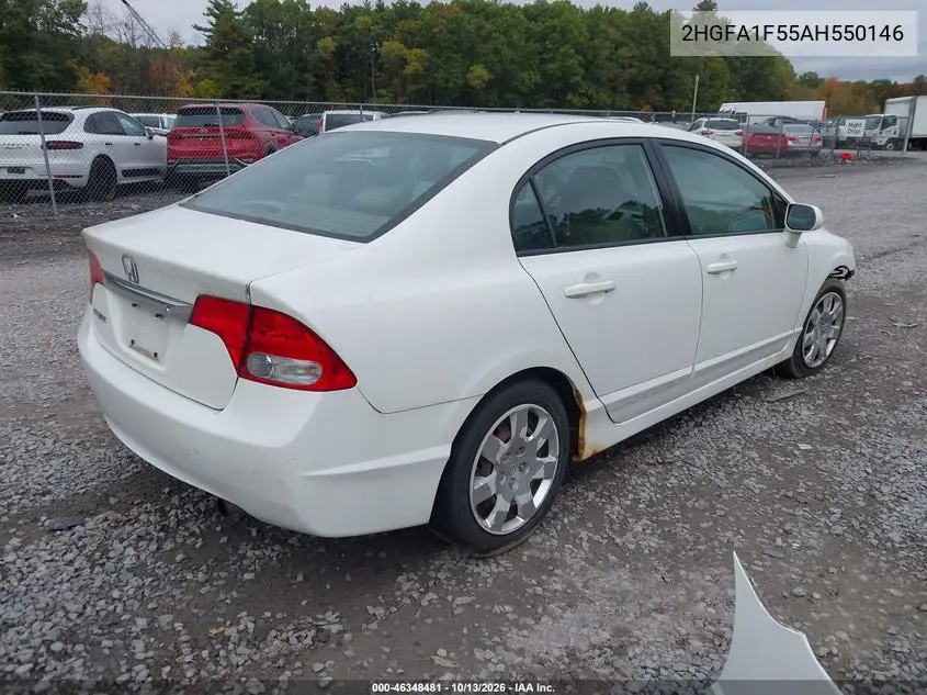 2010 HONDA CIVIC VIN 2HGFA1F55AH550146 — фото 4
