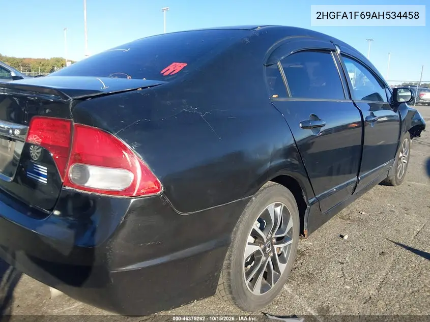 2010 HONDA CIVIC VIN 2HGFA1F69AH534458 — фото 4