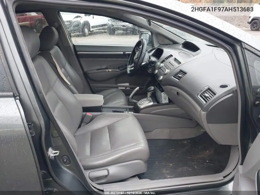 2010 HONDA CIVIC VIN 2HGFA1F97AH513683 — фото 5