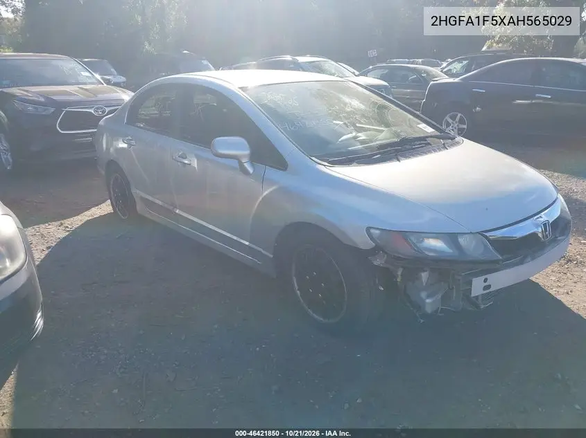 HONDA CIVIC 2010, VIN 2HGFA1F5XAH565029