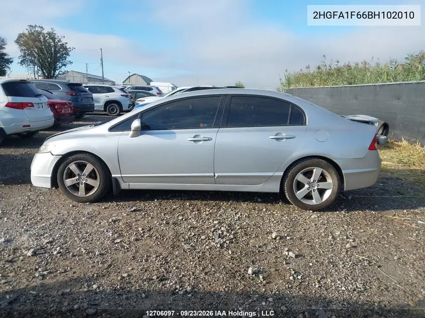2011 HONDA CIVIC VIN 2HGFA1F66BH102010 — фото 13