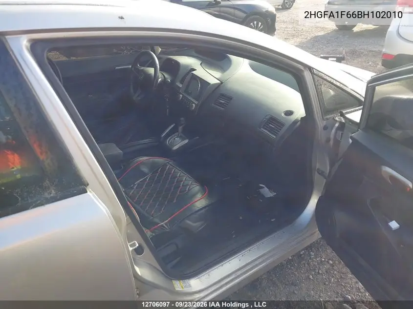 2011 HONDA CIVIC VIN 2HGFA1F66BH102010 — фото 5