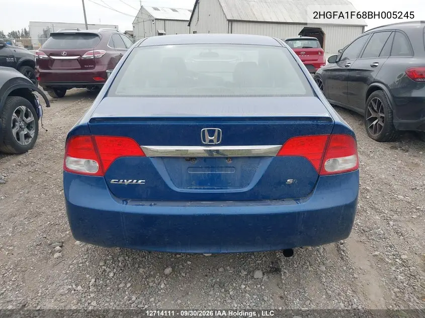 2011 HONDA CIVIC VIN 2HGFA1F68BH005245 — фото 16